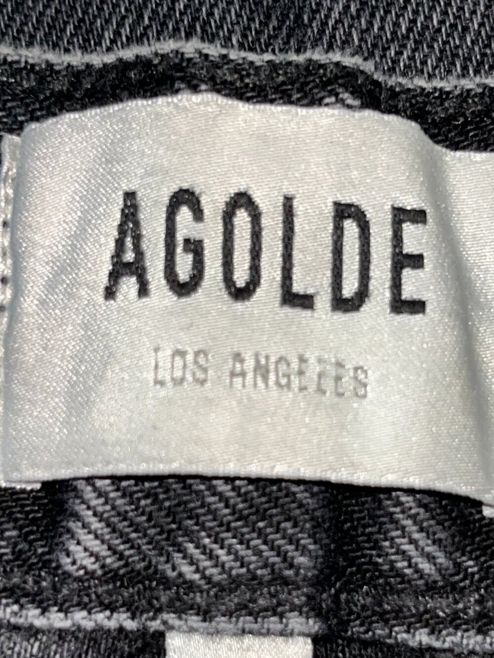 AGOLDE CRISS CROSS JEANS IN BLACK WASH - PRE-LOVED - LABELED W23 MEASURES W25 - Picture 10 of 13